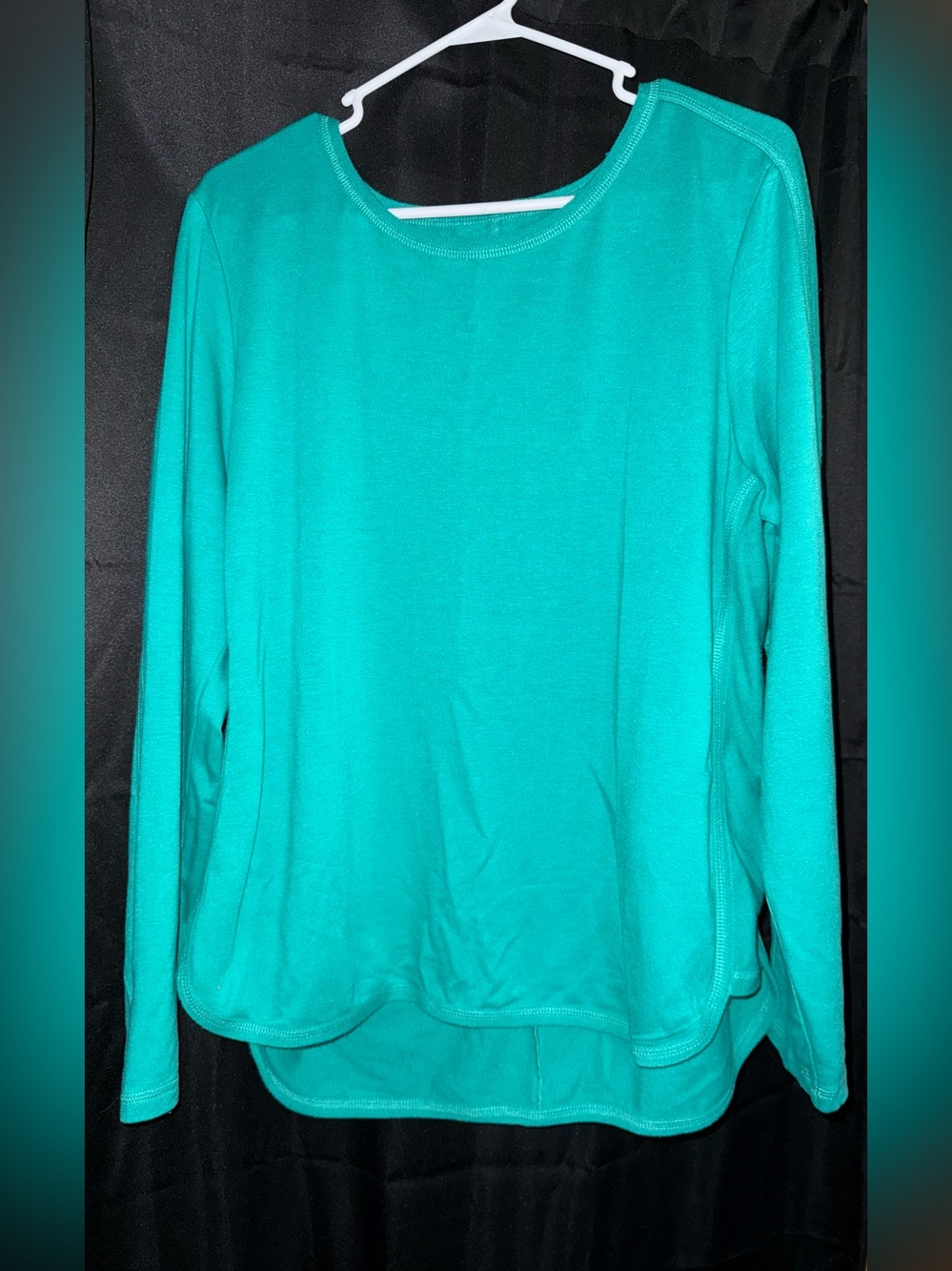 exertek Teal Long-Sleeve Crewneck Top